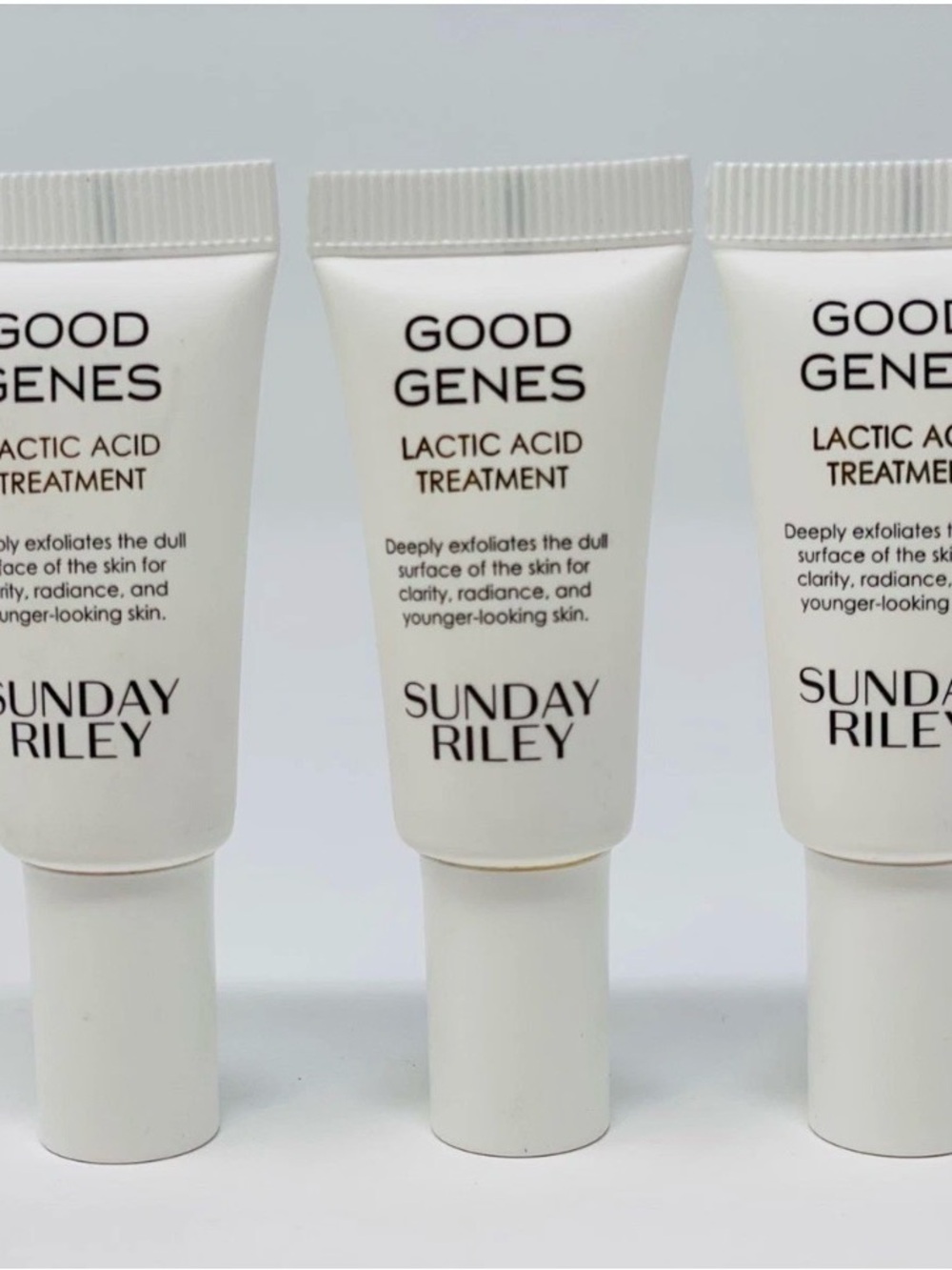 3x 5ml Sunday Riley Good Genes Lactic Acid Treatment — White